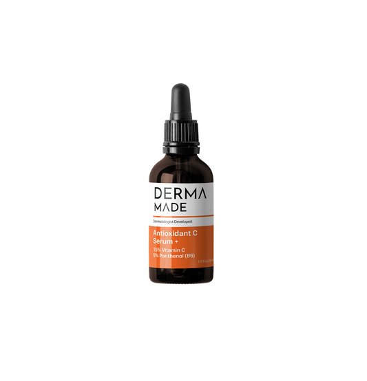 Antioxidant C serum with vitamin C from derma made. Dropper bottle
